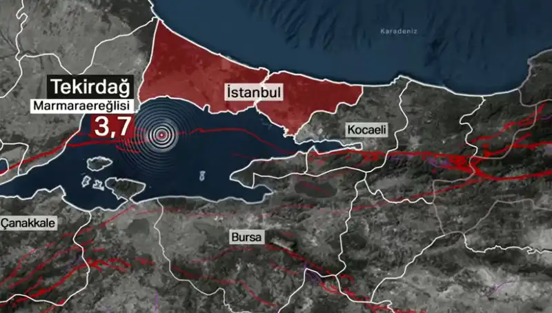 Marmara Denizi'nde 3,7 Büyüklüğünde Deprem: Gelişmeler Neler?