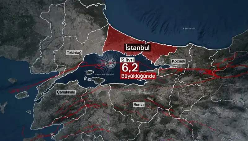 İstanbul'da Şiddetli Deprem! 6,2 Büyüklüğünde Sallantı Şehirde Panik Yarattı
