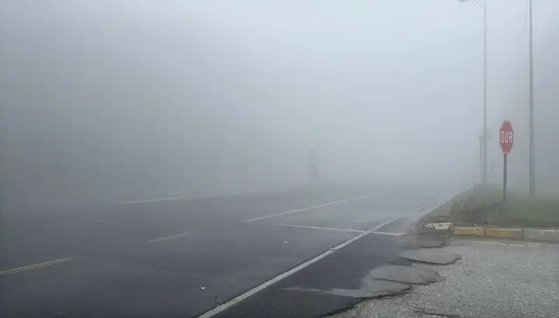 Bolu Dağı'nda Yoğun Sis, Görüş Mesafesini Büyük Ölçüde Azalttı